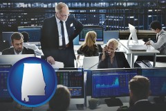 alabama map icon and financial brokers