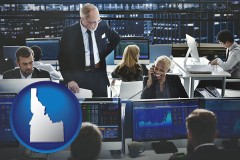 idaho map icon and financial brokers